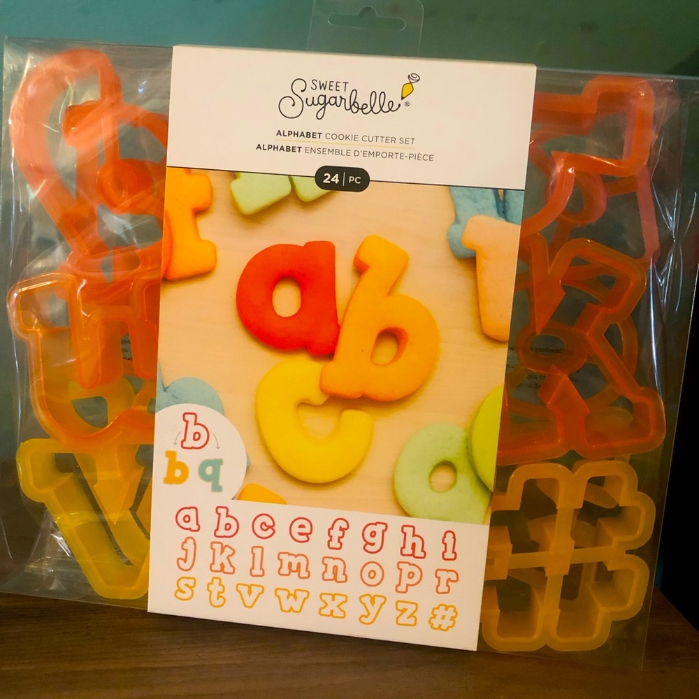 Sweet Sugarbelle alphabet cookie cutter set !! Brand new in box !!